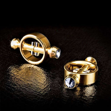 Morsetti Magnetici Lusso per Capezzoli Fetish Fantasy Gold